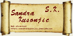 Sandra Kusonjić vizit kartica